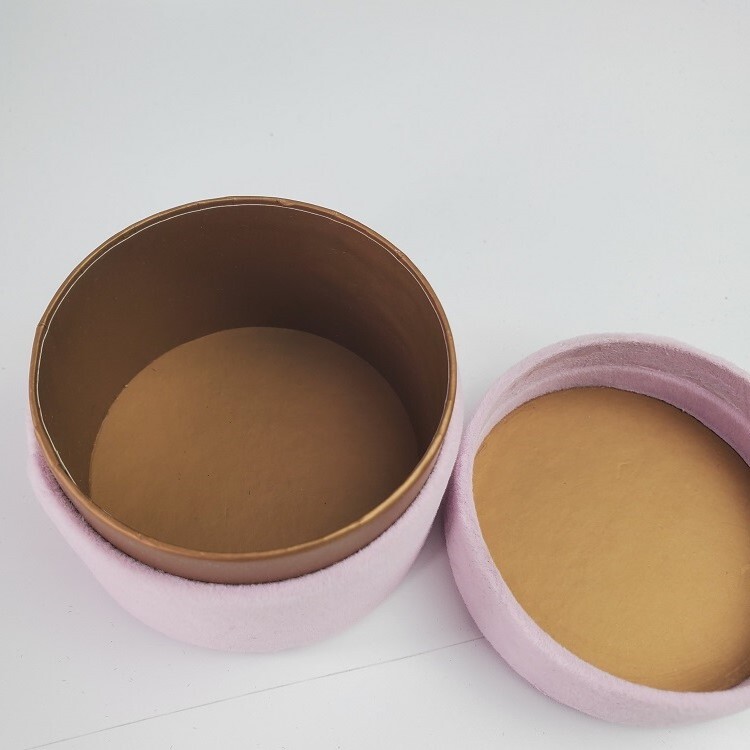 Customized Luxury Pink Cosmetic Perfume Packaging Box Wooden Box Velvet Box Packaging With Eva Lining