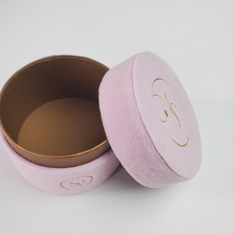 Customized Luxury Pink Cosmetic Perfume Packaging Box Wooden Box Velvet Box Packaging With Eva Lining