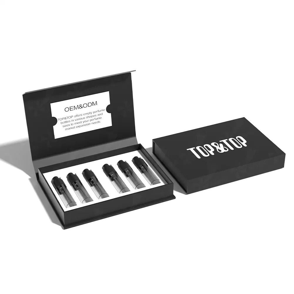 Custom Design 50ml Empty Eco-Friendly Recycled Materials High-End Magnetic Closure Luxury Perfume Bottle Paperboard Gift Box