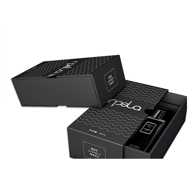 Luxury Drawer Perfume Box | Rigid Cardboard Packaging with Custom Design | High-End Fragrance Gift Box