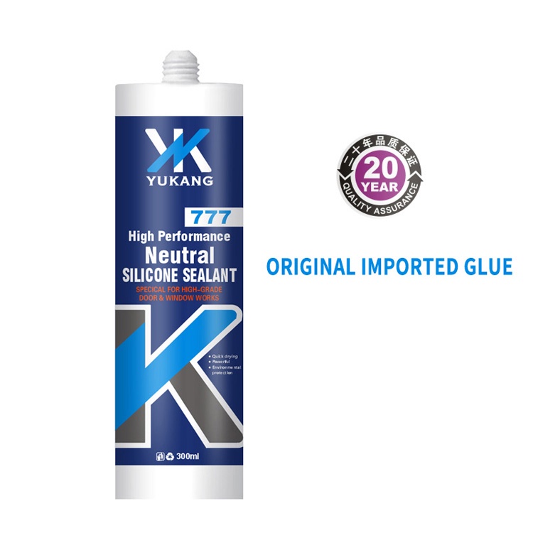 Neutral silicone adhesive