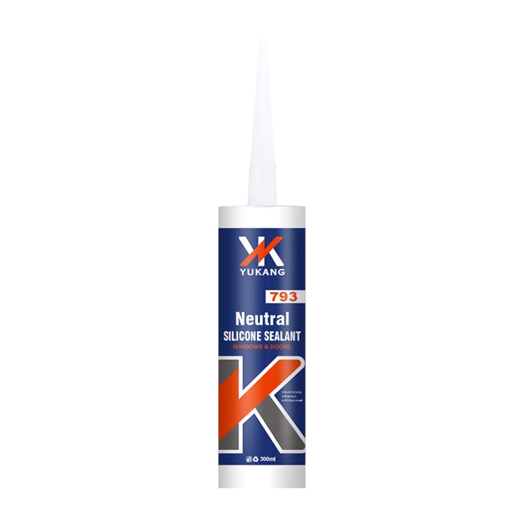 Neutral silicone adhesive