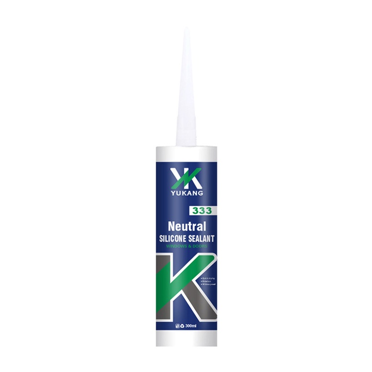 Neutral silicone adhesive