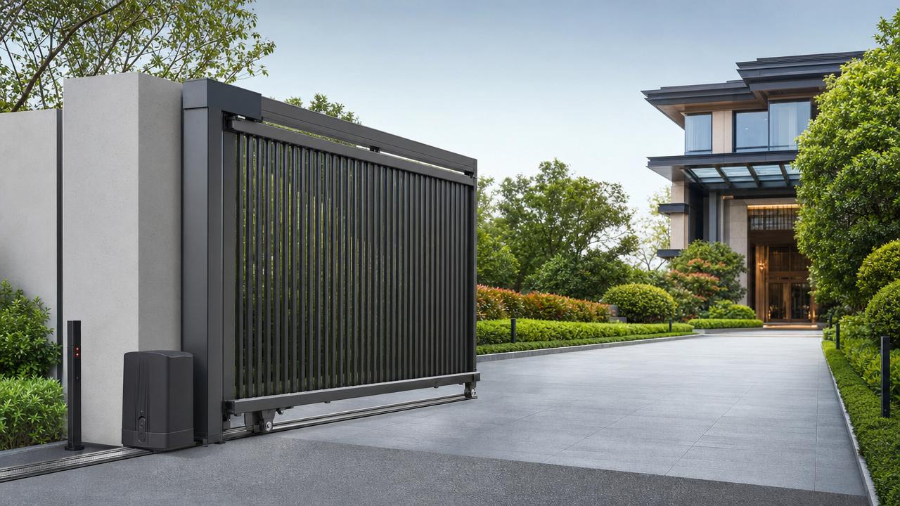 Why does an aluminum electric gate stop halfway?