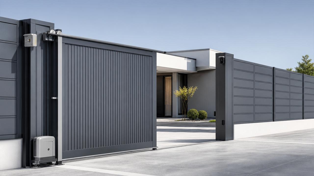 Common aluminum electric gate failures and early signs