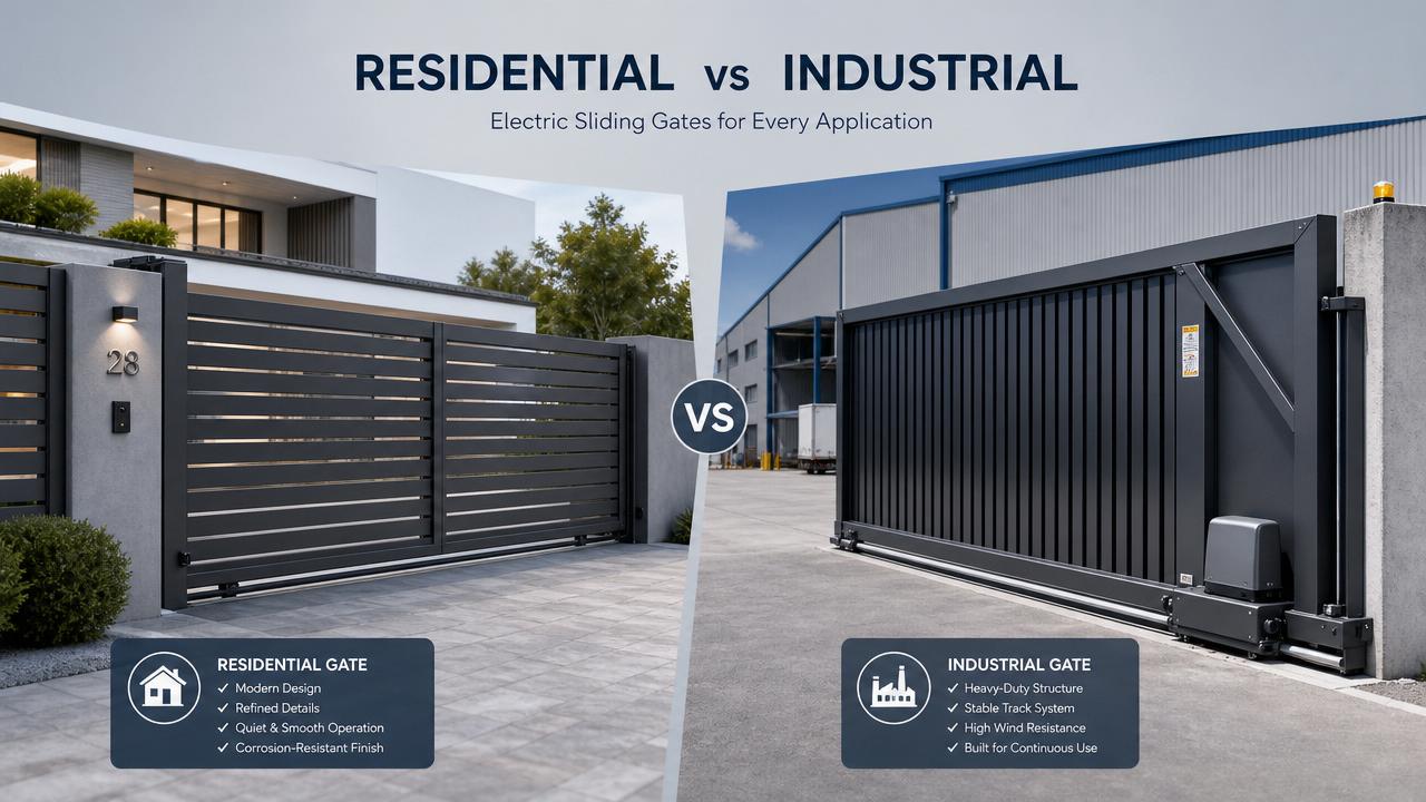 How to Choose an Electric Sliding Gate for Residential vs Industrial Use