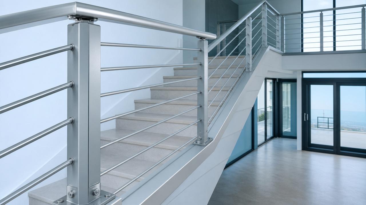 Aluminum Stair Railing Height, Spacing, and Load Basics for Safe Installation