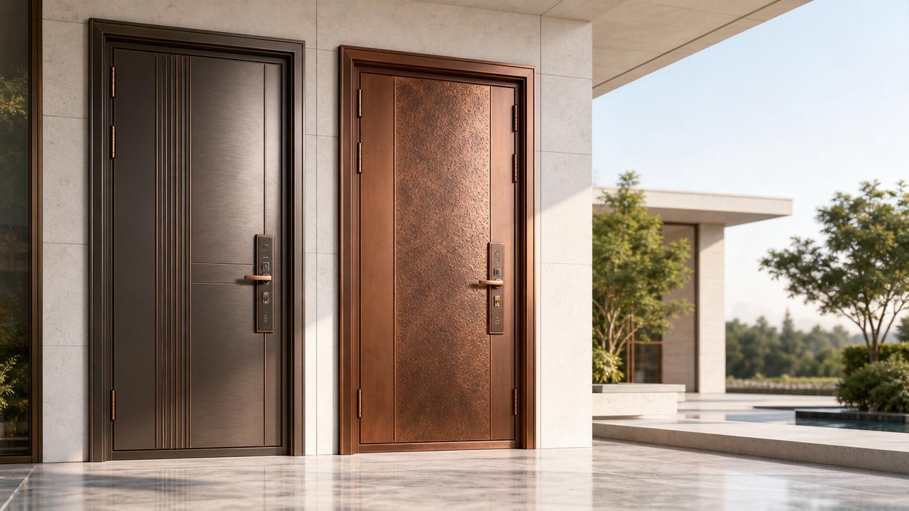 Copper Aluminum Doors vs Solid Copper Doors: Cost, Weight, and Maintenance Compared