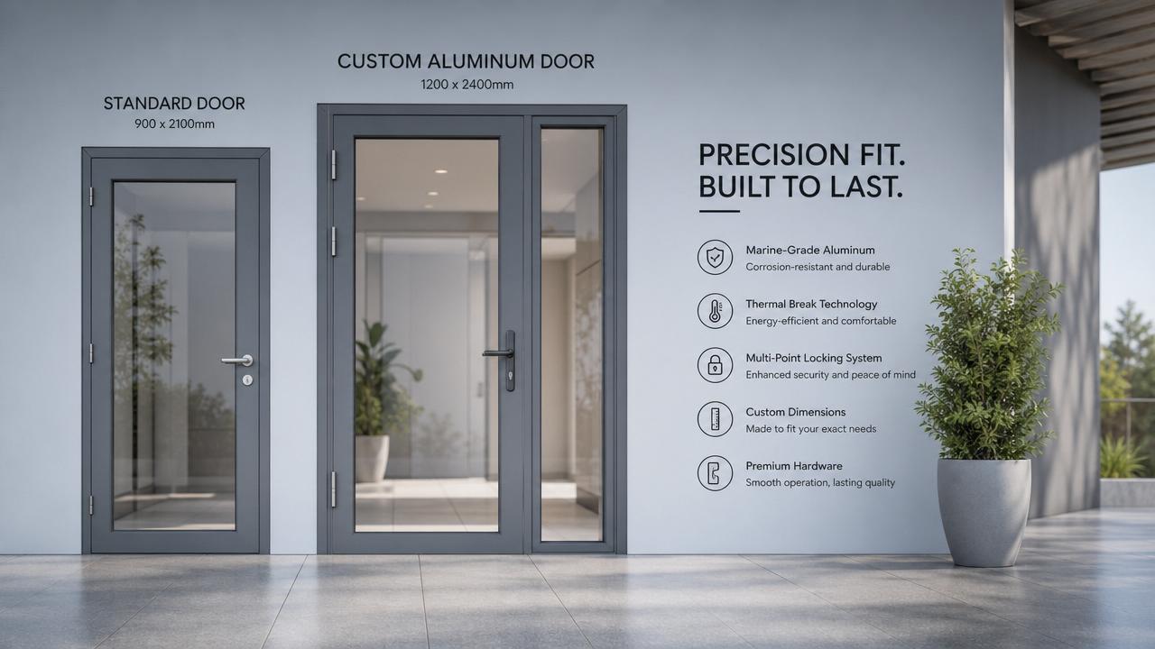 Custom Aluminum Doors vs Standard Sizes: Which Option Fits Your Project Better?