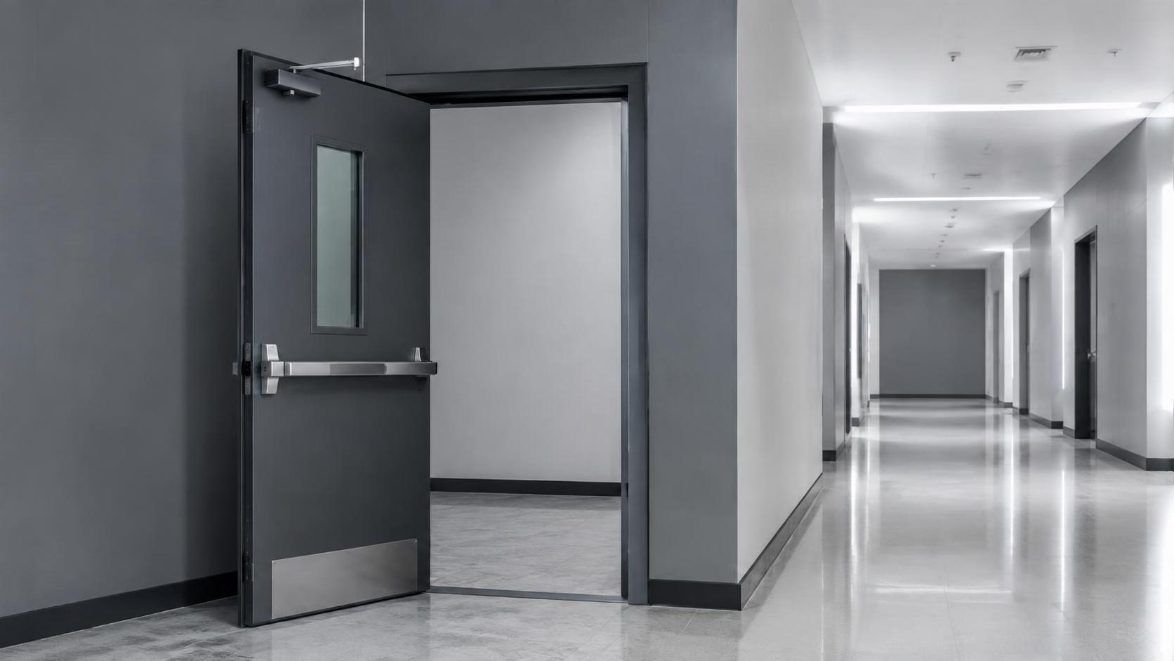 What fire requirements apply to aluminum security doors?
