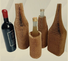 Specially Designed Craft Paper Cushion Packaging Material For Red Wine—Honeycomb Sleeve