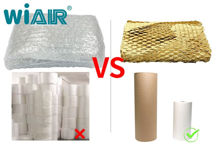 Honeycomb Paper Packaging VS Small Bubble Cloth Packaging