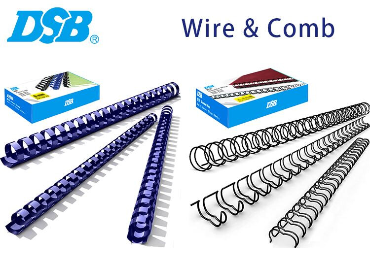 What is the difference between wire and comb binding?