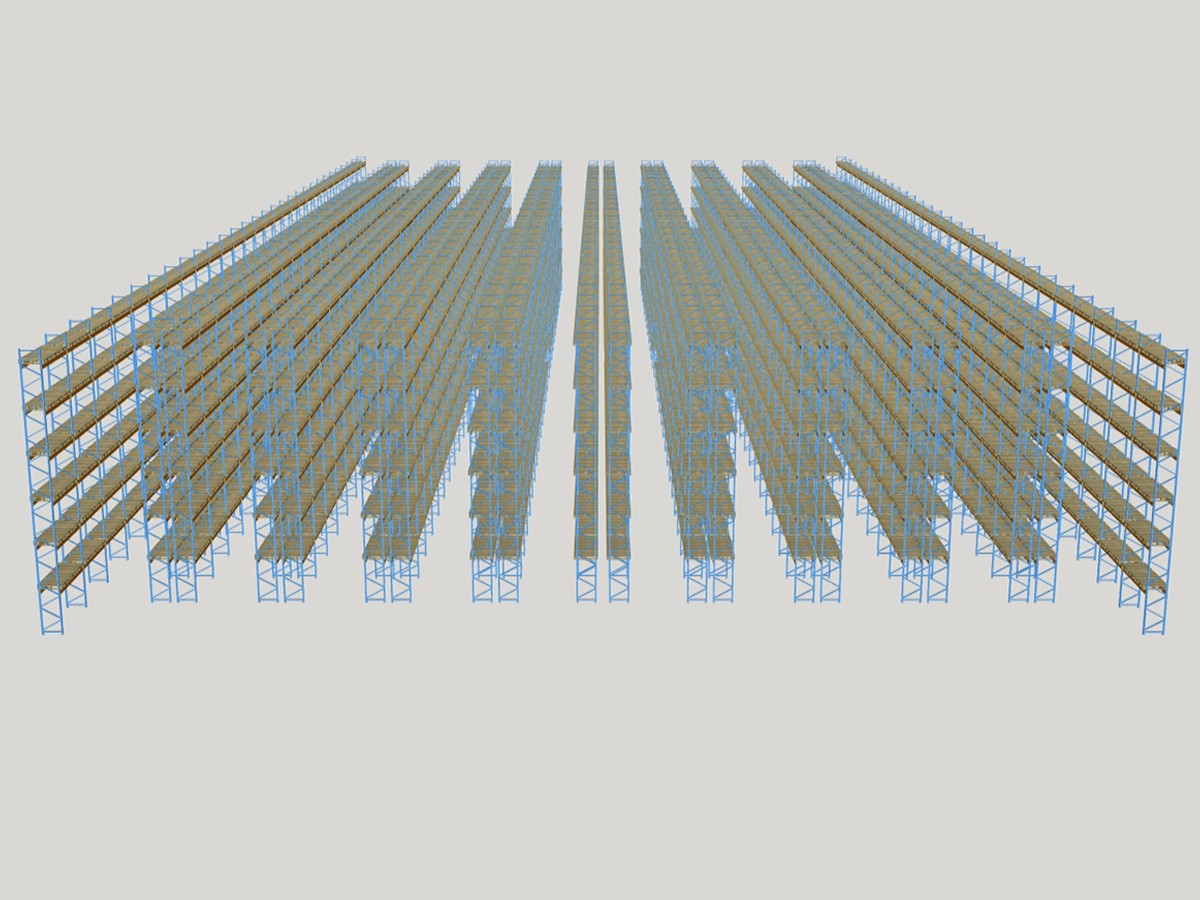 Pallet racking - 3D design
