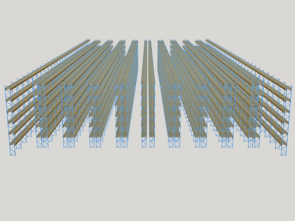 Pallet racking - 3D design