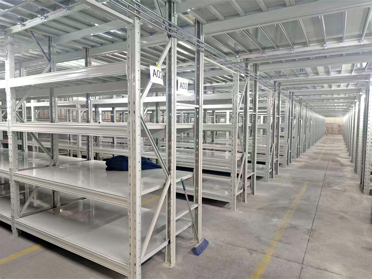 Mezzanine shelving - on-site photos