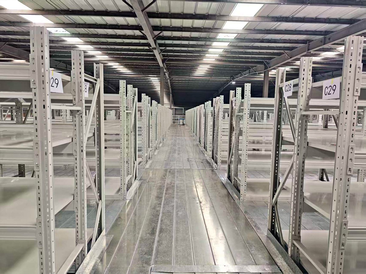 Mezzanine shelving - on-site photos