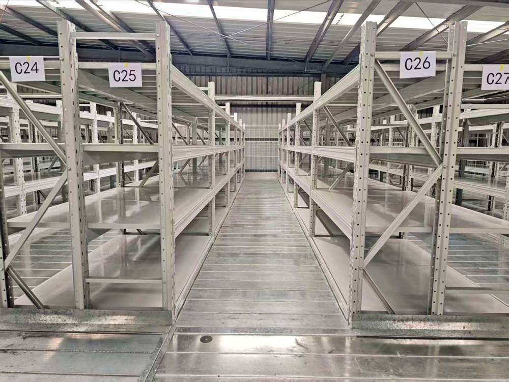 Mezzanine shelving - on-site photos