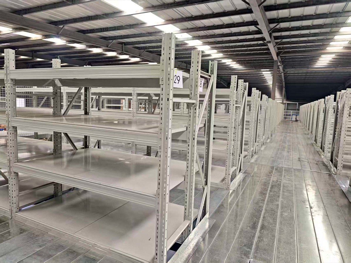 Mezzanine shelving - on-site photos