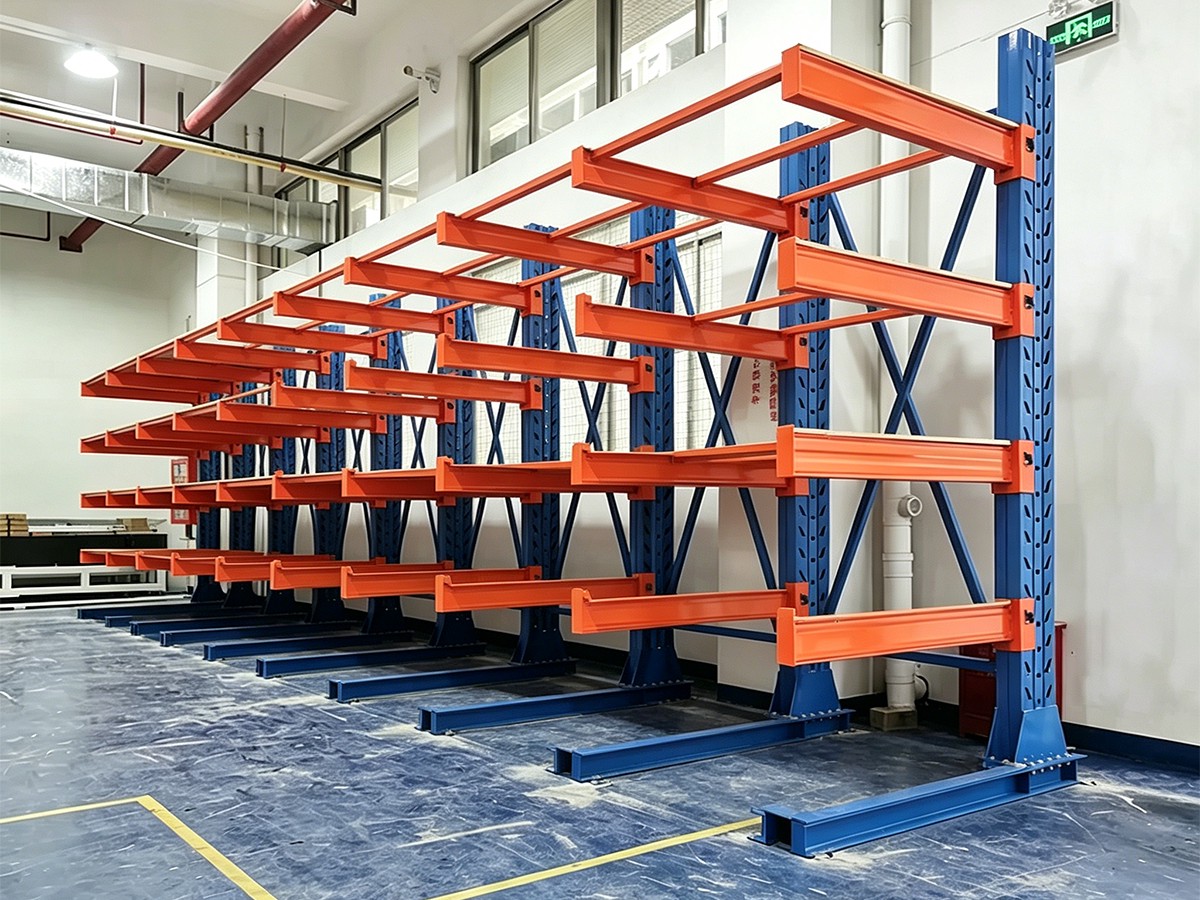 Single-sided heavy-duty cantilever rack
