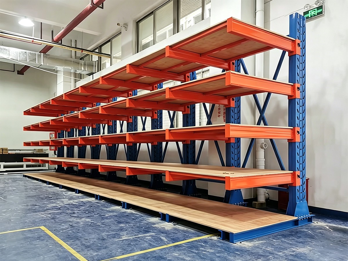 Single-sided heavy-duty cantilever rack