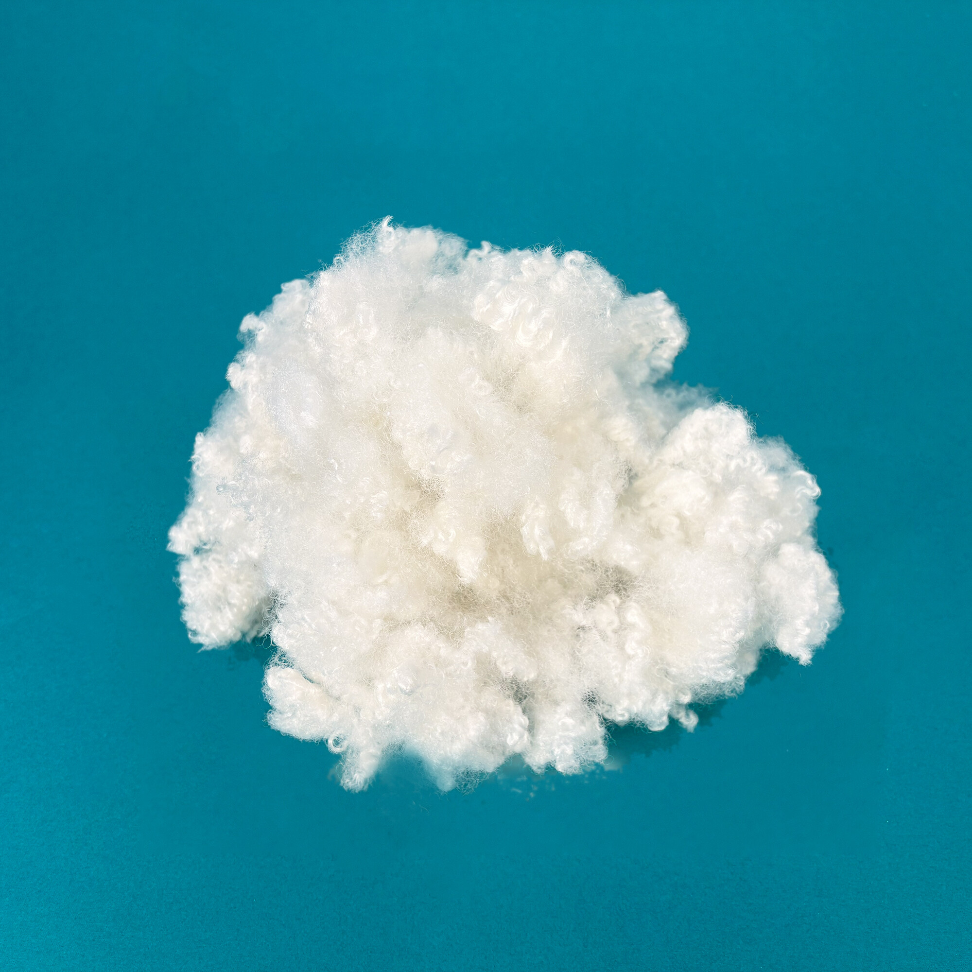 Eco-Friendly Recycled15D-64mm Polyester staple fiber,Ultra-Soft Silicone Treated