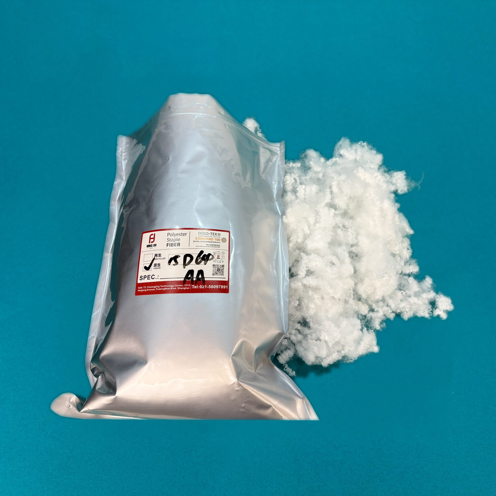 15D-64mm Virgin  Polyester staple fiber