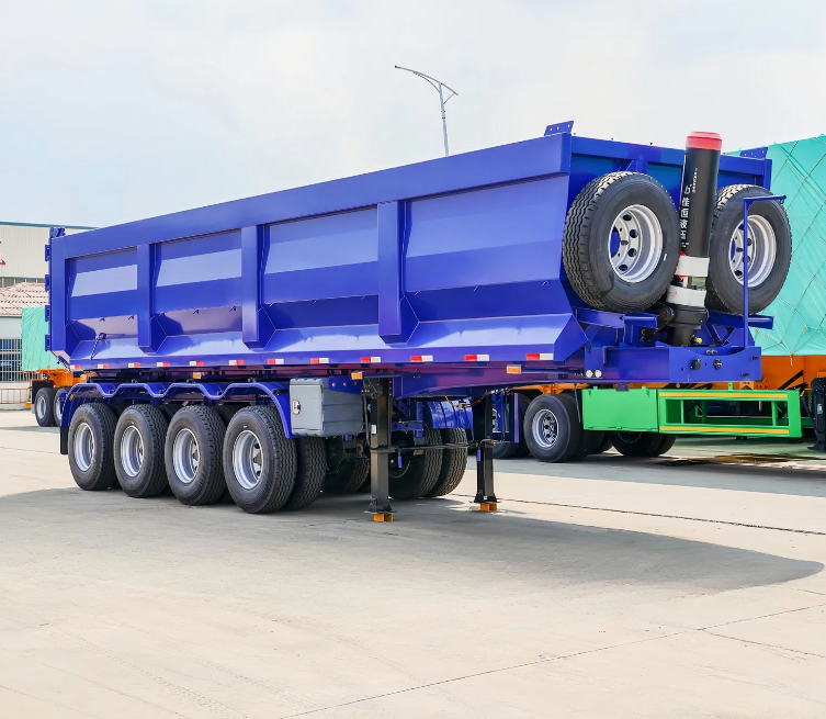 3/4/5/6axle Construction-Grade Rear Dump Best-Selling Semi- Trailer Dump Transport Truck Trailers Rear-Tipping Dump Trailer
