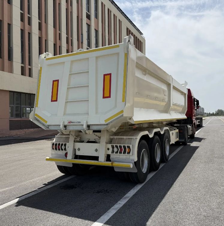 High Quality 2-Axle 40cbm Back Dump Semi Trailer Hydraulic Tipper Sand Transport Trailer