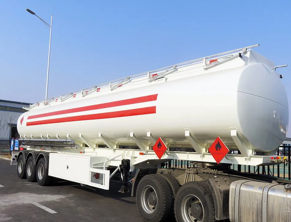 3 Axle 45000/50000L Fuel Oil Petrol Tanker Semi Truck Tractor Trailers for Sale