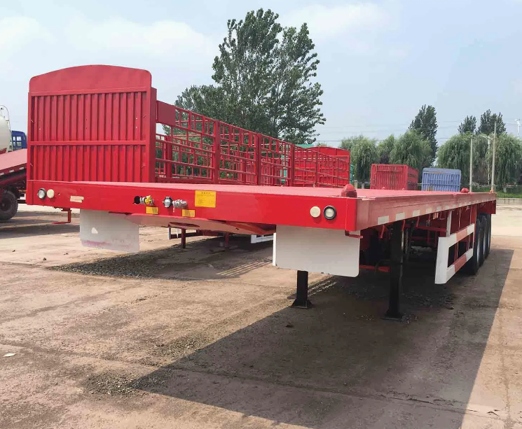 Factory Directly Faltbed Semitrailer for Container and Bulk Cargo Transportations
