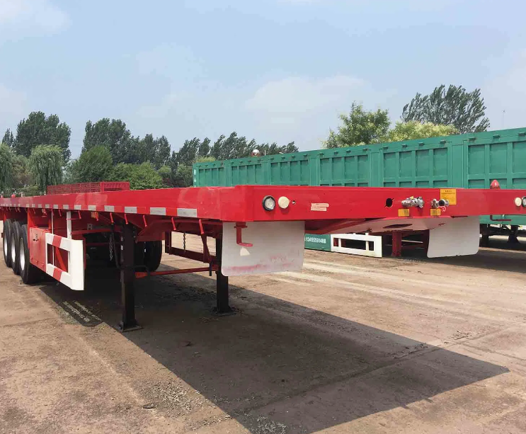 Factory Directly Faltbed Semitrailer for Container and Bulk Cargo Transportations
