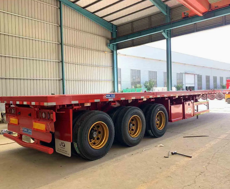 Factory Directly Faltbed Semitrailer for Container and Bulk Cargo Transportations