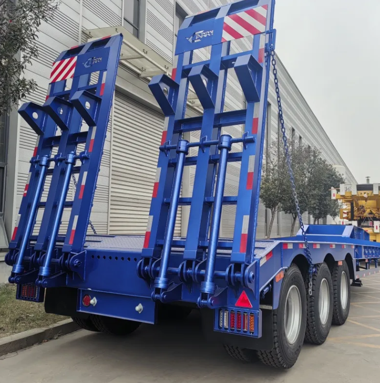 Good Prices 3/4/6 Axle Lowbed Low Bed Lowboy Flatbed Gooseneck Semi Trailer /Container Trailer/Flatbed Truck Trailer