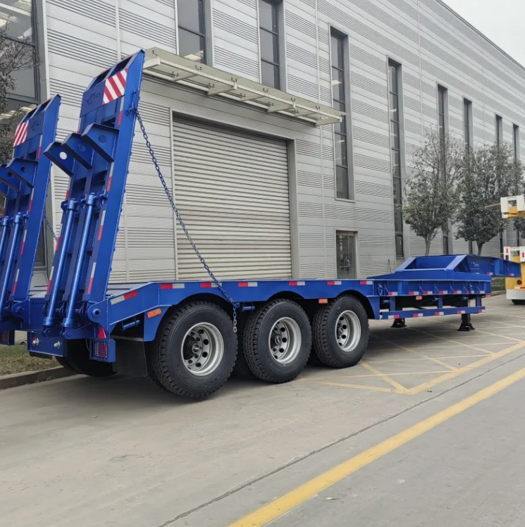 Good Prices 3/4/6 Axle Lowbed Low Bed Lowboy Flatbed Gooseneck Semi Trailer /Container Trailer/Flatbed Truck Trailer