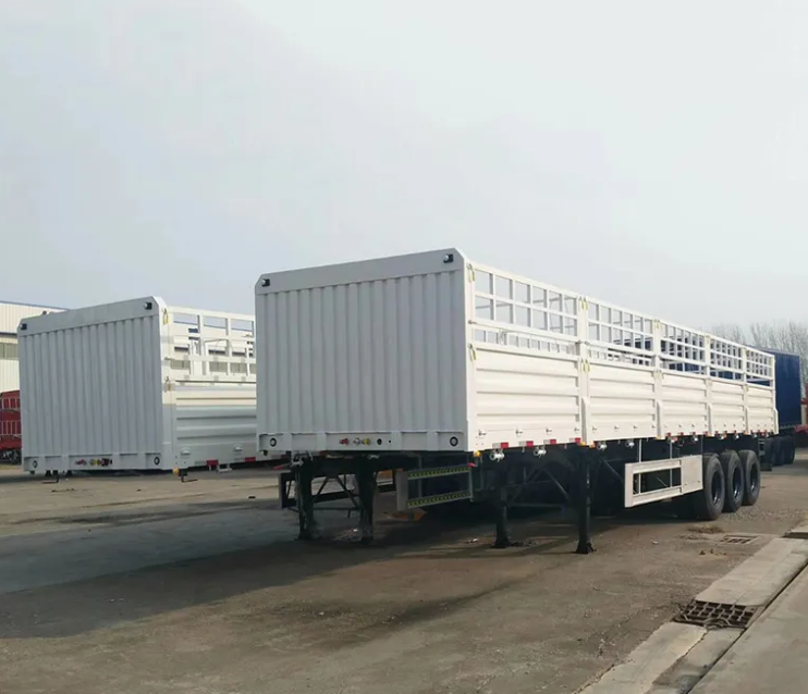 Stake Cargo Fence Multipurpose Semi Truck Trailer with Twist Locks