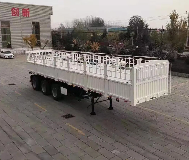 Stake Cargo Fence Multipurpose Semi Truck Trailer with Twist Locks