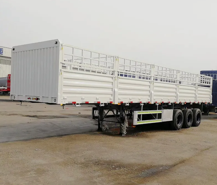 Sinotruk Hot Sale 2 3 4 Axles Multi Purpose Removable Drop Sidewall Flat Box Van Fence Stake Bulk Cargo Semitrailer Dumping Truck Semi Trailer Price for Sale