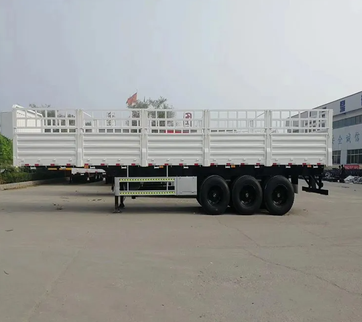 Sinotruk Hot Sale 2 3 4 Axles Multi Purpose Removable Drop Sidewall Flat Box Van Fence Stake Bulk Cargo Semitrailer Dumping Truck Semi Trailer Price for Sale