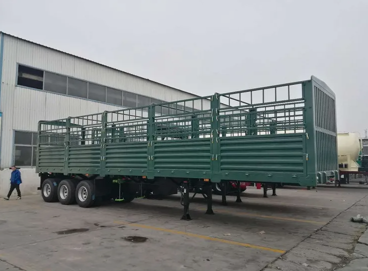 Sinotruk Hot Sale 2 3 4 Axle Multi Purpose Flatbed Semi-Trailers Drop Sidewall, Fence Stake & Curtain Options for Bulk Cargo