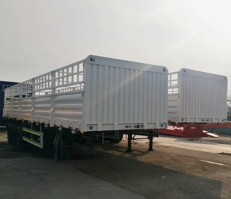 Stake Cargo Fence Multipurpose Semi Truck Trailer with Twist Locks