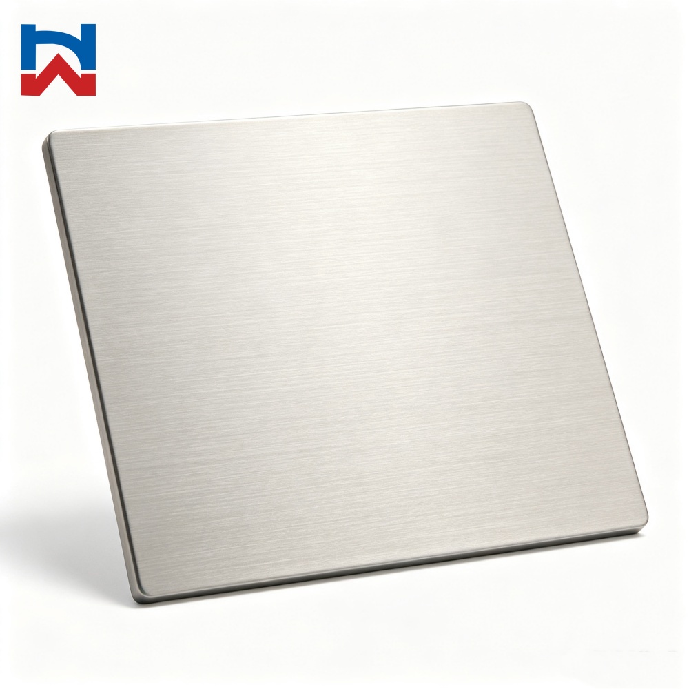 No.4 Brushed Stainless Steel Plate
