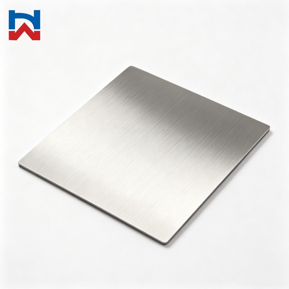 No.4 Brushed Stainless Steel Plate