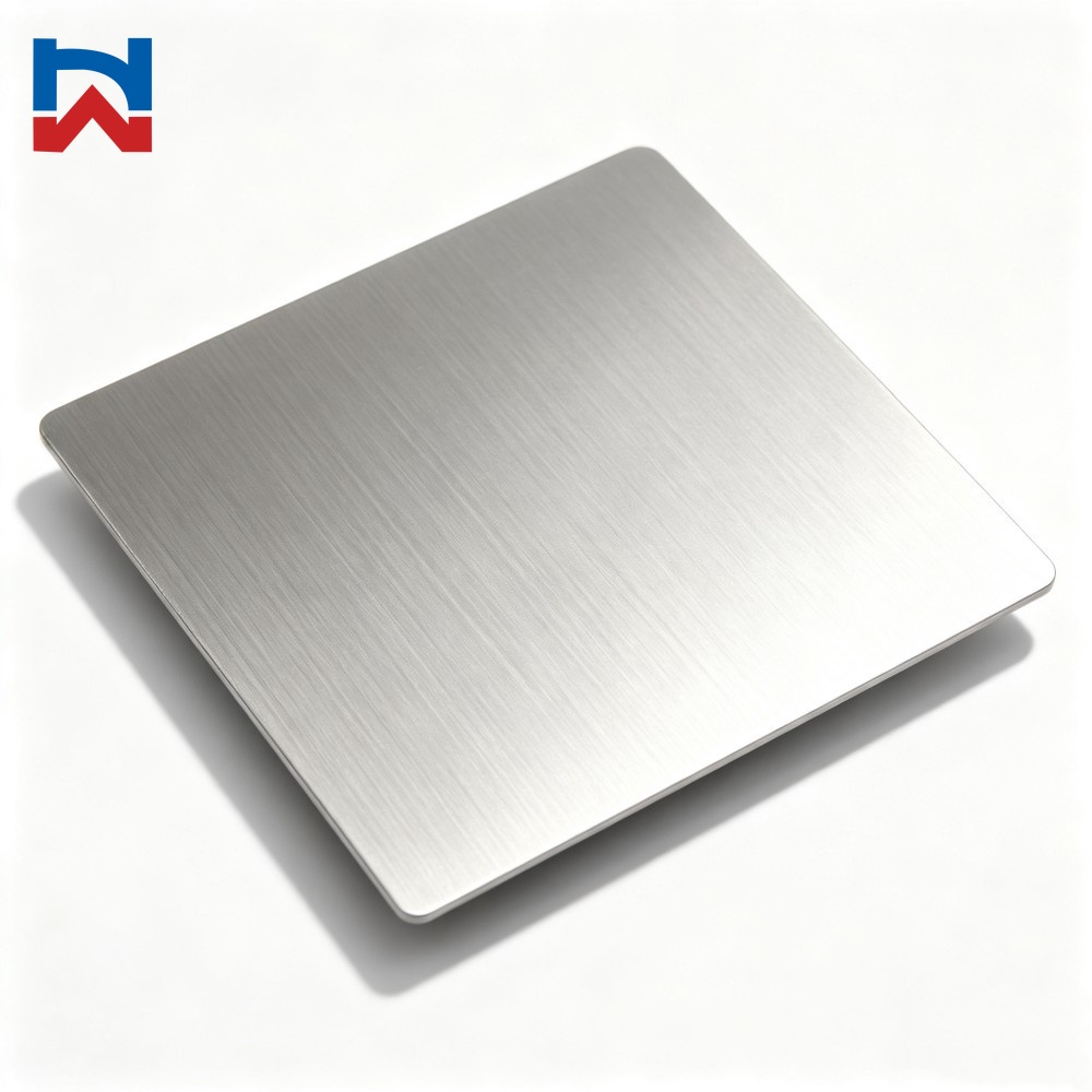 No.4 Brushed Stainless Steel Plate