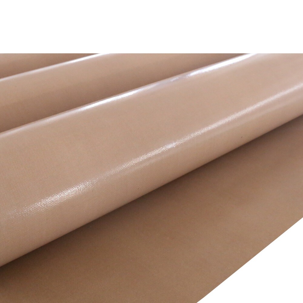 قماش زجاجي مغطى ب PTFE بني
