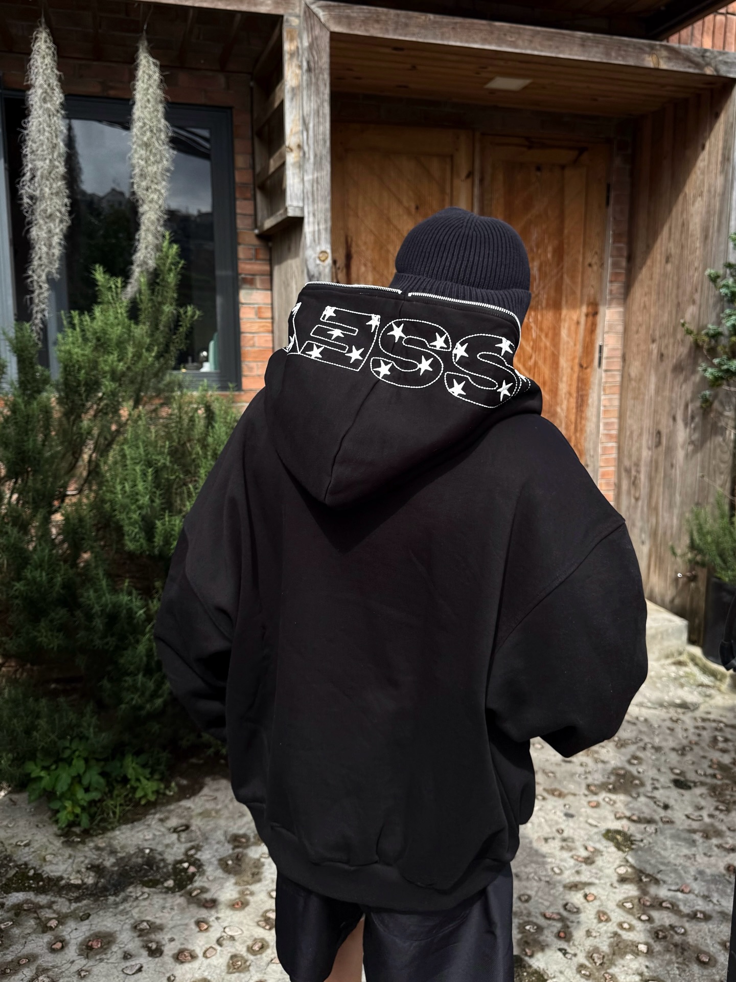 Custom-made full-face zipper oversized sweatshirt for autumn and winter, made of cotton-polyester fabric hoodie, high-quality clothing by designer