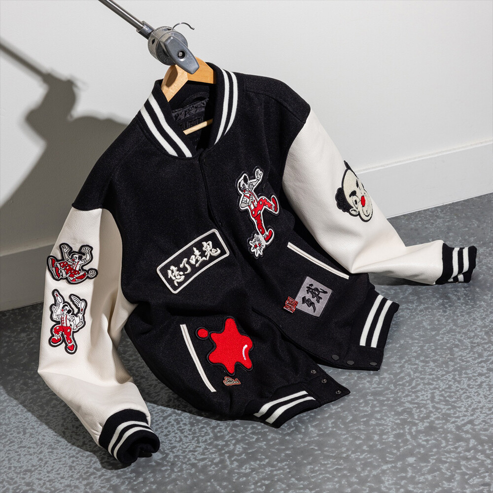 Oem custom factory 3D embroidered fur jacket Homme waterproof custom elevated baseball leather jacket men winter