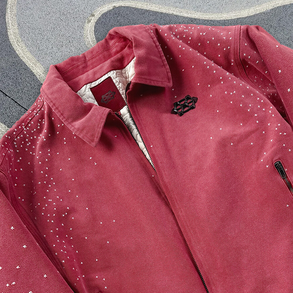 Trendy tweed pilot zipper suede denim jacket, custom streetwear, rhindiamond jeans, sports jacket, men's fashion brand