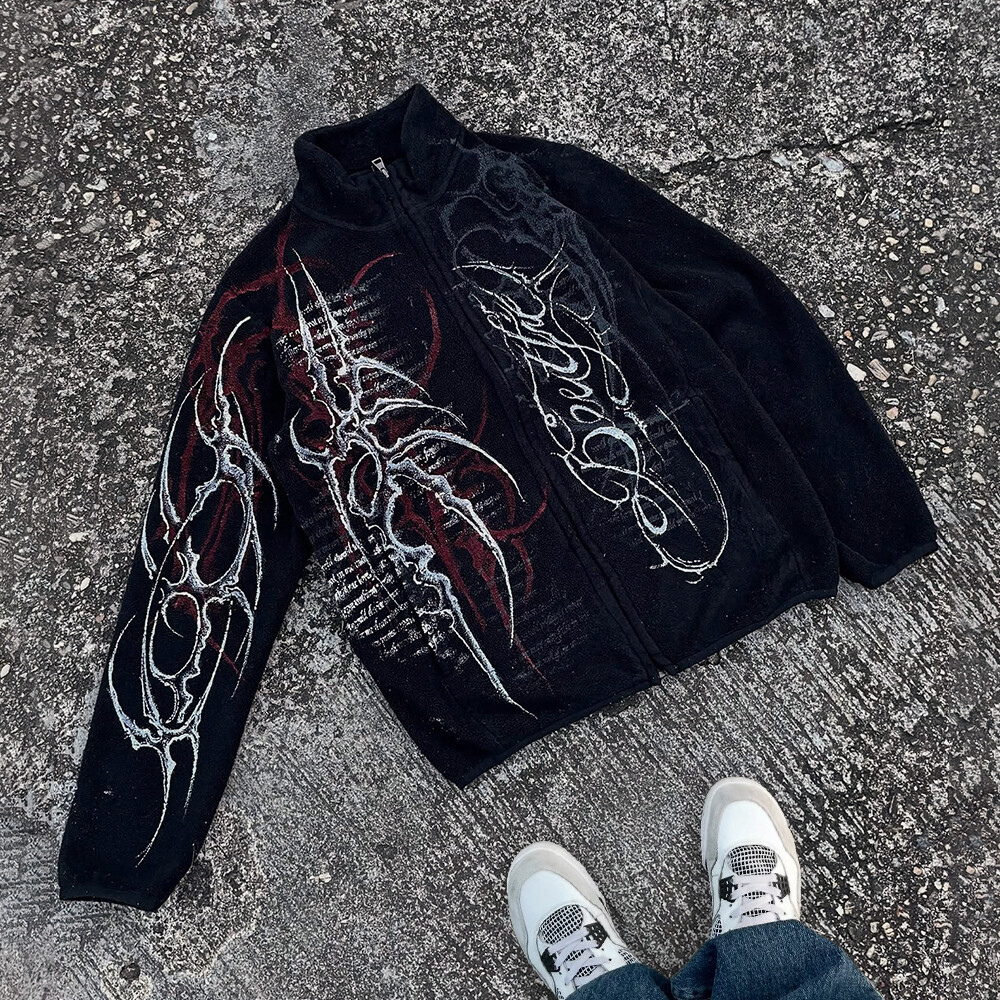 Custom-designed tactical pilot men's waterproof digital printed long eco-friendly UV-resistant wool jacket, outdoor sports streetwear