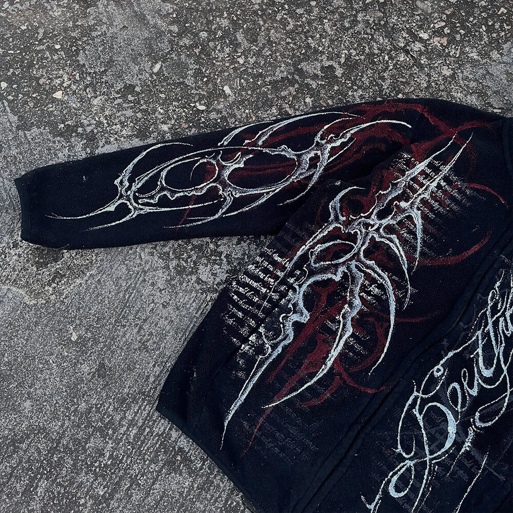 Custom-designed tactical pilot men's waterproof digital printed long eco-friendly UV-resistant wool jacket, outdoor sports streetwear